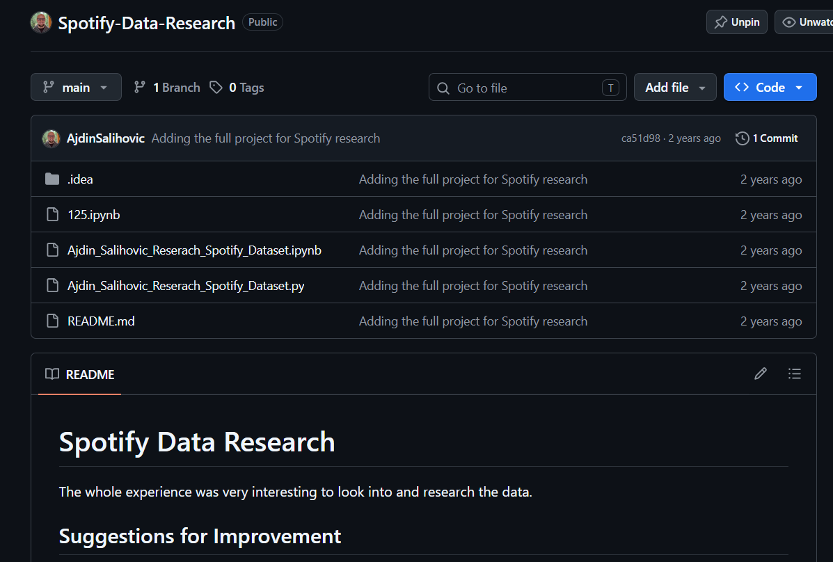 Spotify Data Research
